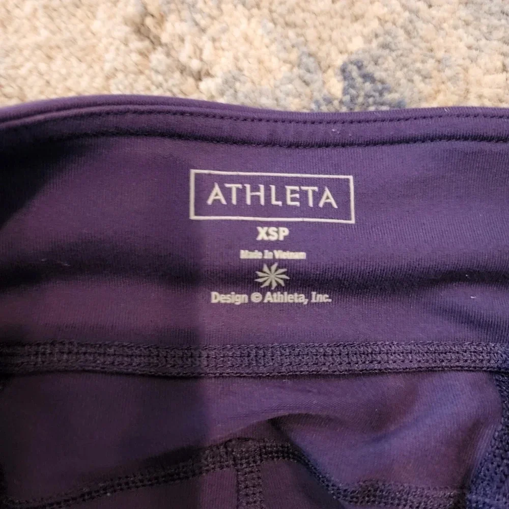 Athleta‎ purple flare leggings size xsp